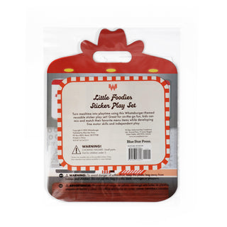 Sticker set with Whataburger designs on a white background