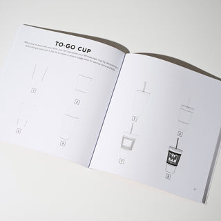 View inside To-Go Cup page of How to Draw Everything Whataburger book