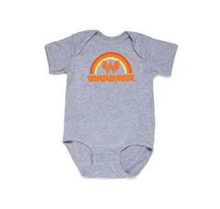 View Whataburger Rainbow Grey Baby Bodysuit