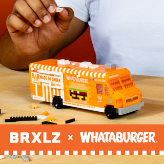 View Whataburger Brxlz Food Truck. Reads Brxlz x Whataburger.