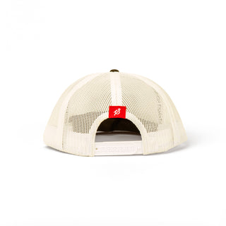 View back of Cream Foam Front Staunch Collection Hat