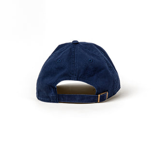 View back of navy clean up hat