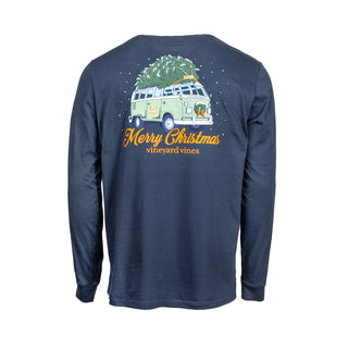 View back of Vineyard Vines x Whataburger Holiday Van Long Sleeve Tee