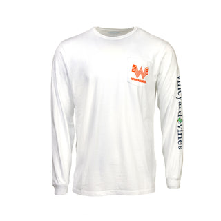 View front of Vineyard Vines x Whataburger Holiday Whale Long Sleeve Tee