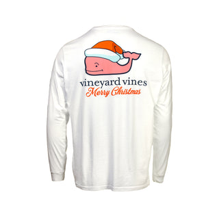 View back of Vineyard Vines x Whataburger Holiday Whale Long Sleeve Tee