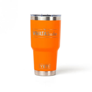 View WhataTeacher 30 oz Orange YETI Rambler® Tumbler