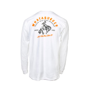 View back of wild west long sleeve tee