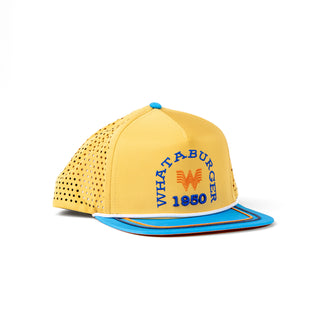 View front of Gold 1950 Staunch Collection Hat.