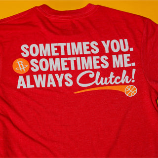 Close-Up Photo of Houston Rockets x Whataburger Always Clutch Red Tee