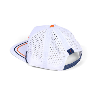 On-White Photo of White Open Late Staunch Collection Hat