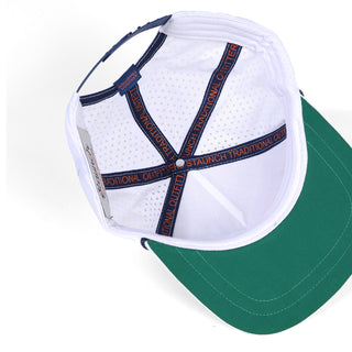 On-White Photo of White Open Late Staunch Collection Hat