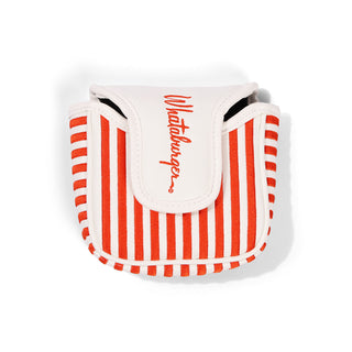 Striped Mallet Putter Cover on white background