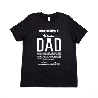 On-White Photo of Gray WhataDad Ingredient Tee