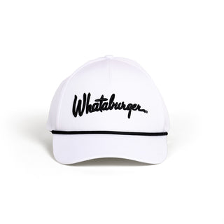 On-White Photo of White Whataburger Golf Hat