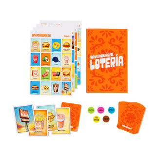 Whataburger Loteria Version 2 on white background