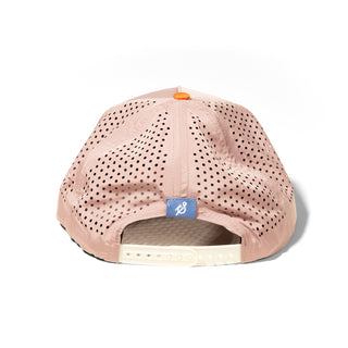 Back of Mauve Staunch Collection Hat on white background
