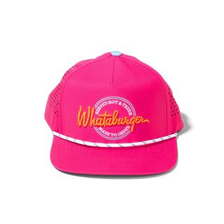 Pink Neon Sign Staunch Collection Hat on white background