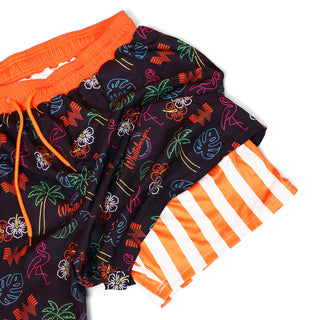 Whataburger Neon Collage Swim Trunks
on white background