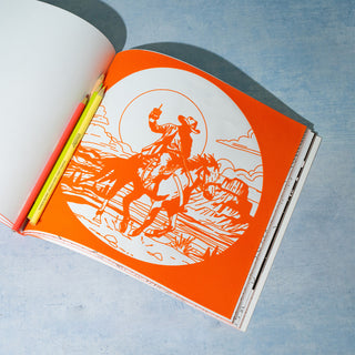 View inside felt page detail of WhataWorld Coloring Book