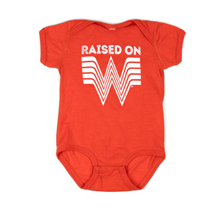 FRONT VIEW RAISED ON WHATABURGER ONESIE