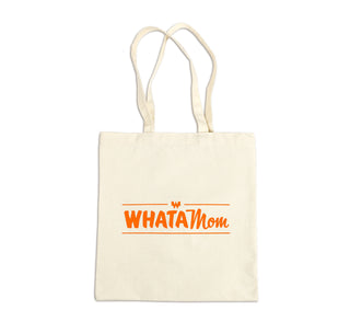 View cotton canvas whatamom tote bag